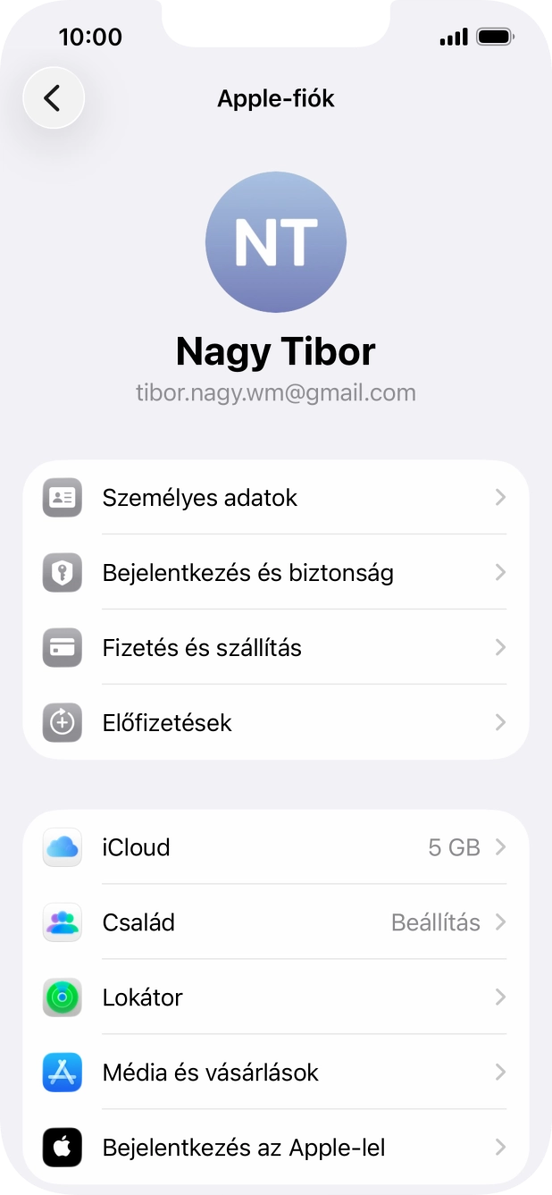 Húzd az ujjad felfelé a kijelző aljáról, hogy visszatérj a kezdőképernyőhöz.