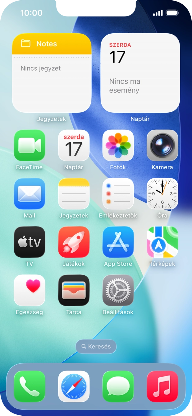 Válaszd a Beállítások lehetőséget.