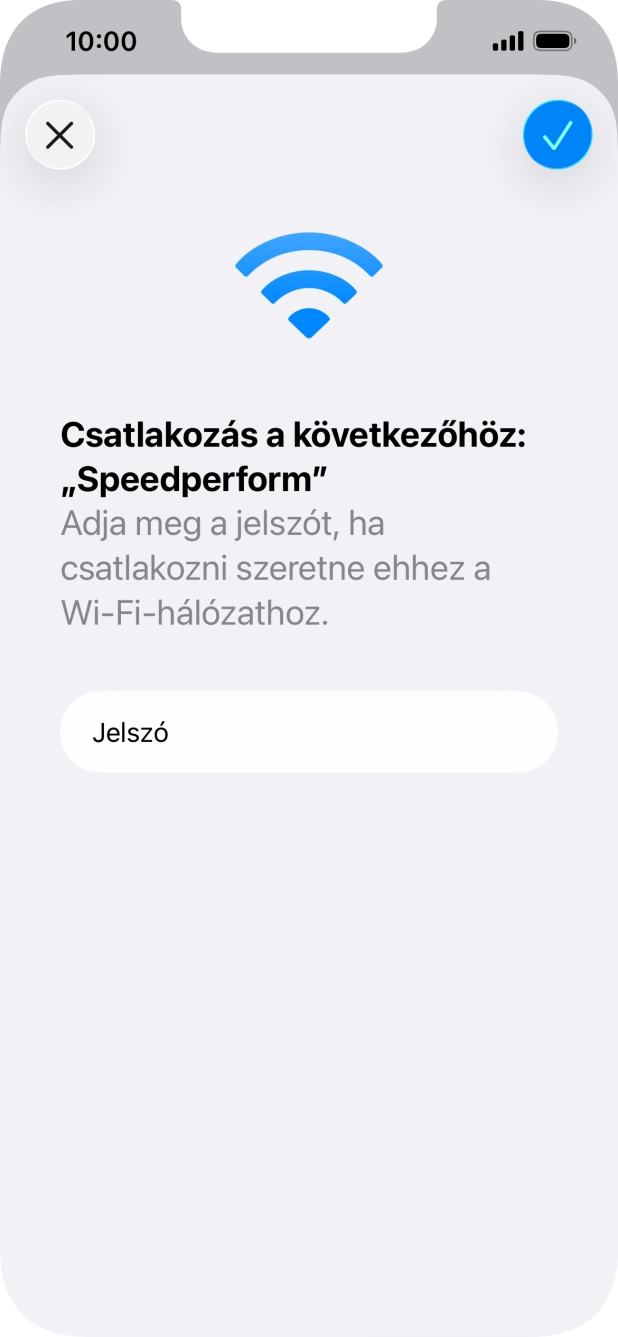 Kattints a jóváhagyás ikonra.