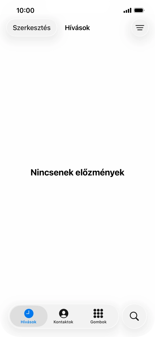 Válaszd a Gombok lehetőséget.