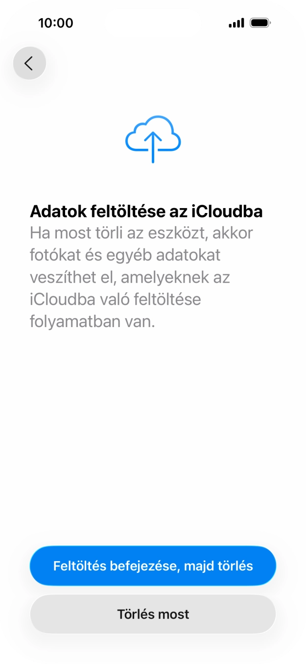 Válaszd a Törlés most lehetőséget.