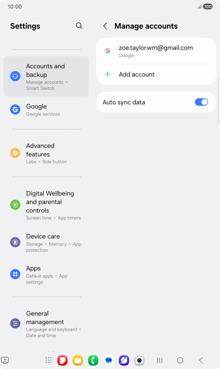 Press the Home key to return to the home screen.