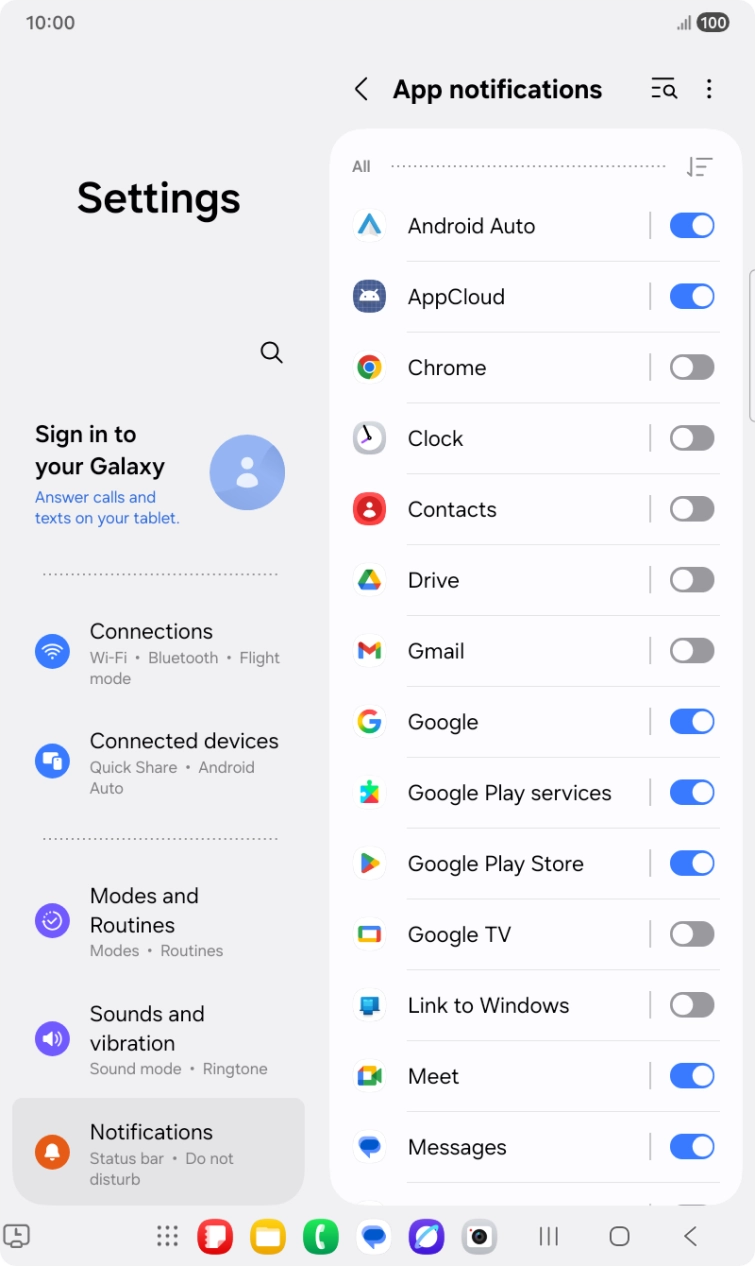 Press the drop down list.