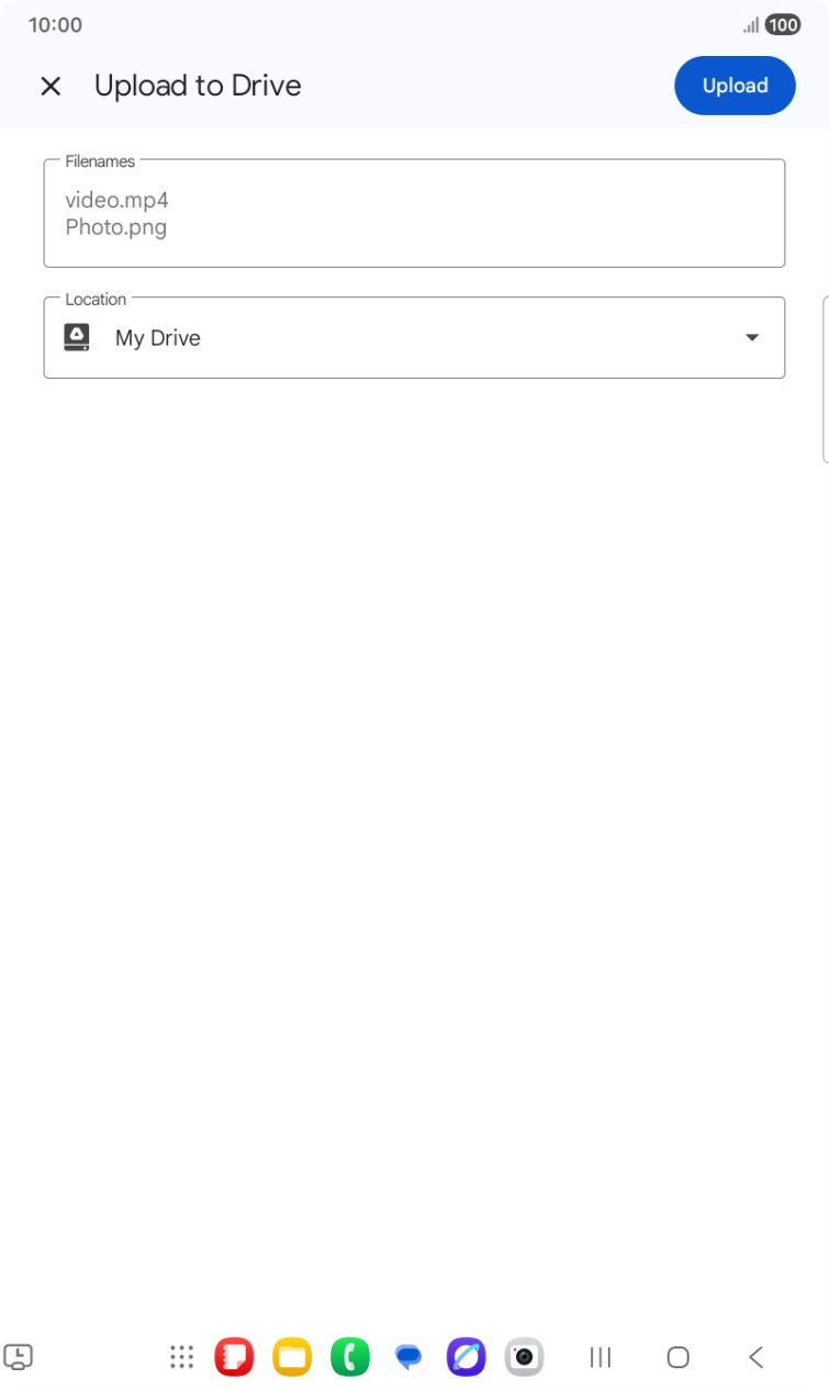 Press the field below 'Location' and go to the required folder.