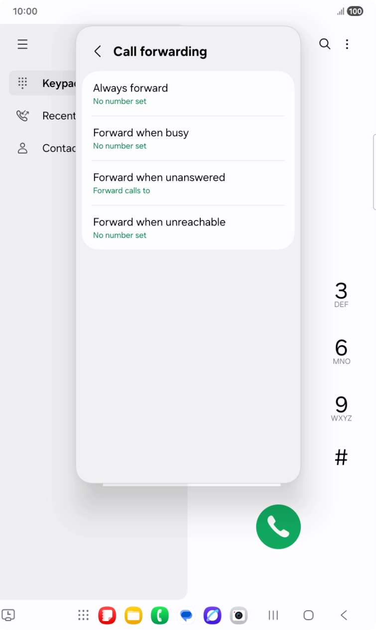 Press the Home key to return to the home screen.