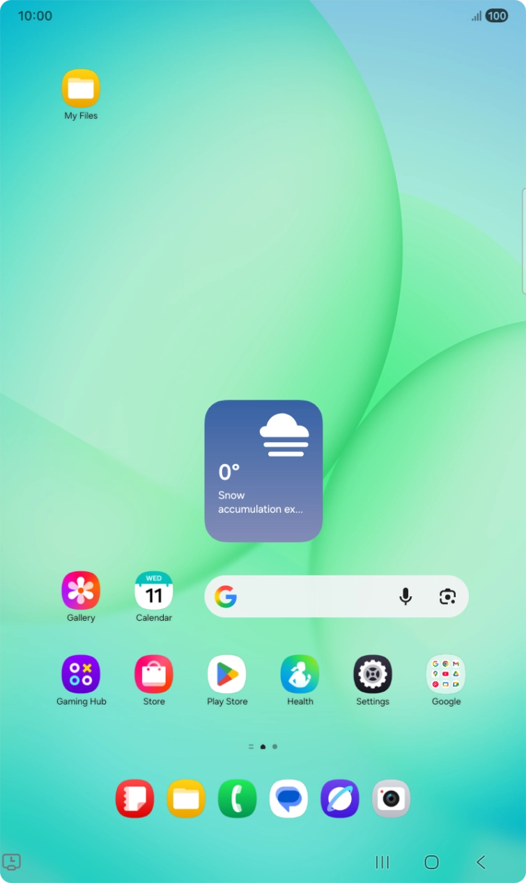 Press and hold the required app icon.