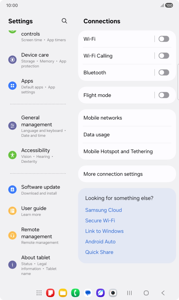 Press Software update.