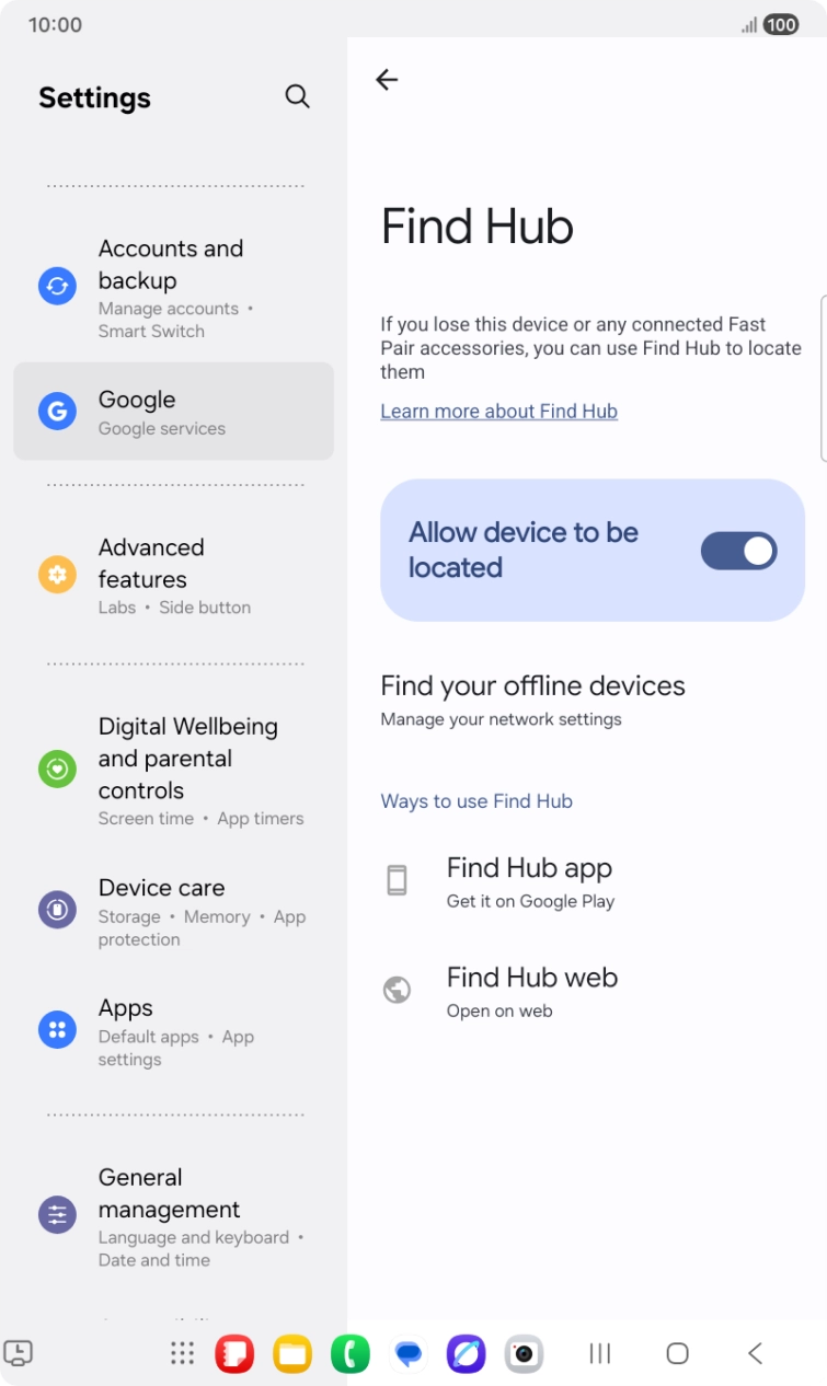 Press the Home key to return to the home screen.