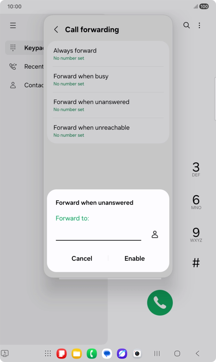 Key in 901 and press Enable.