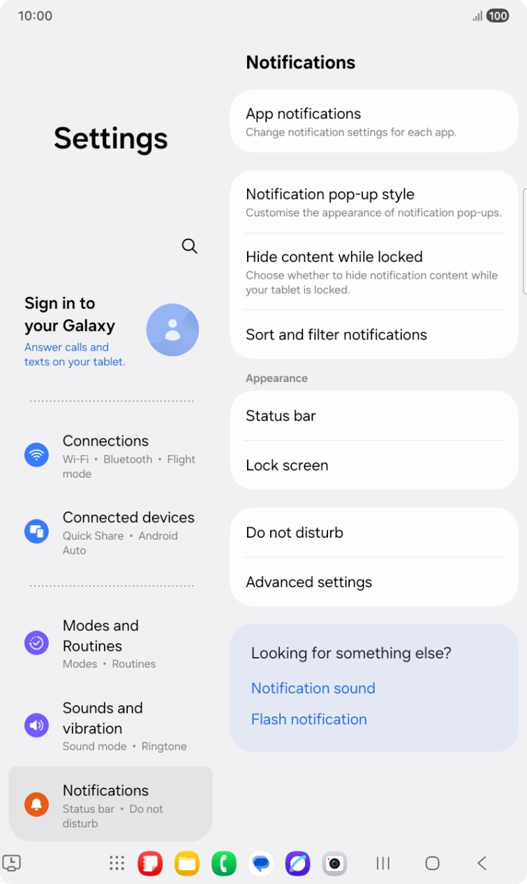 Press App notifications.
