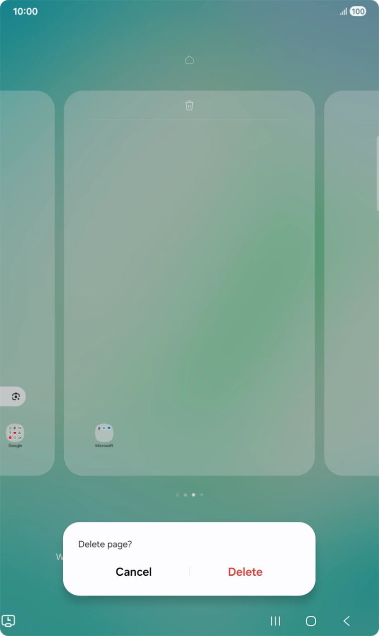 If prompted, press Delete.
