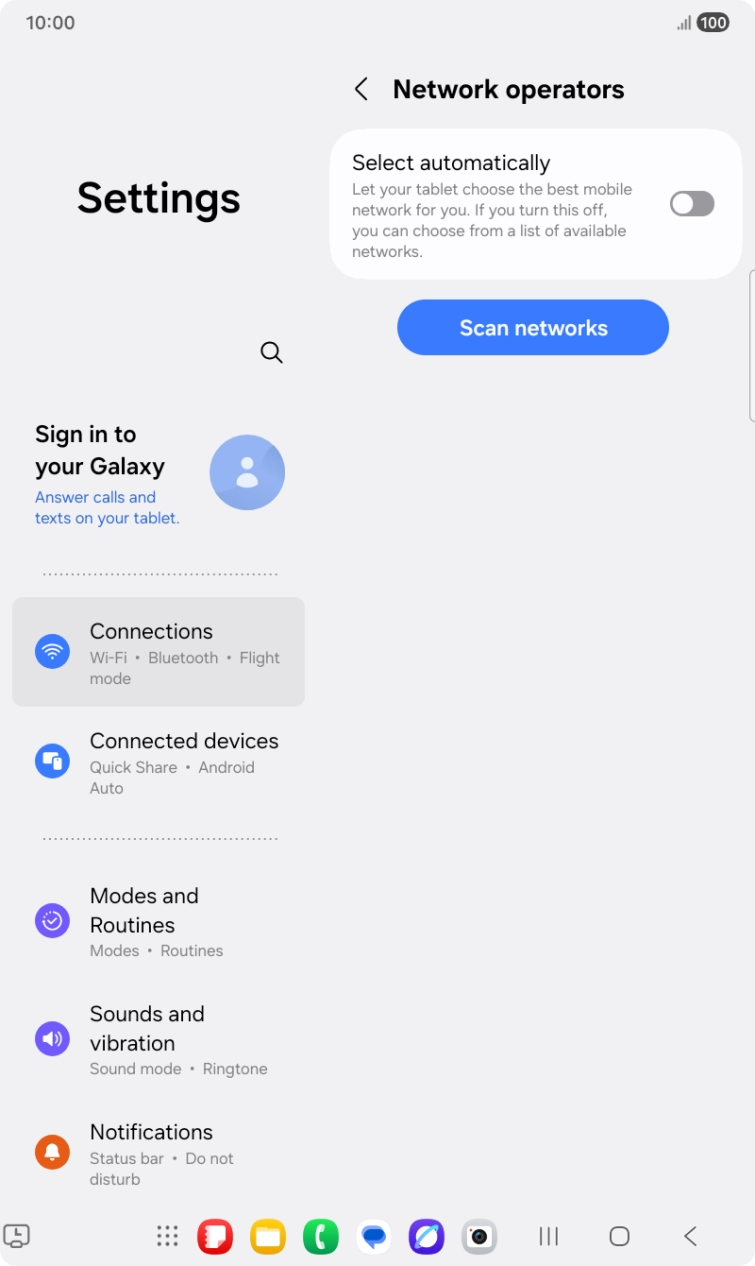 Press the indicator next to 'Select automatically' to turn on the function.
