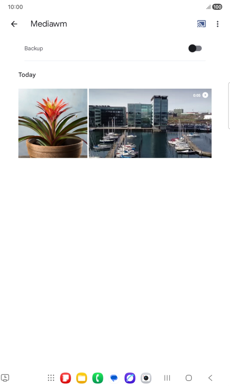 The media content from your tablet will now play on the selected device. You can use your tablet to control the playback of the media content on the other device.