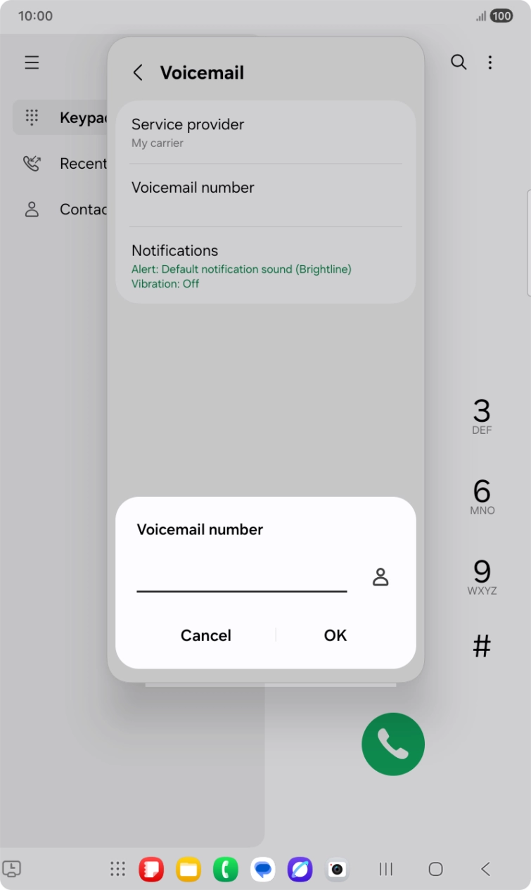 Key in 901 and press OK.