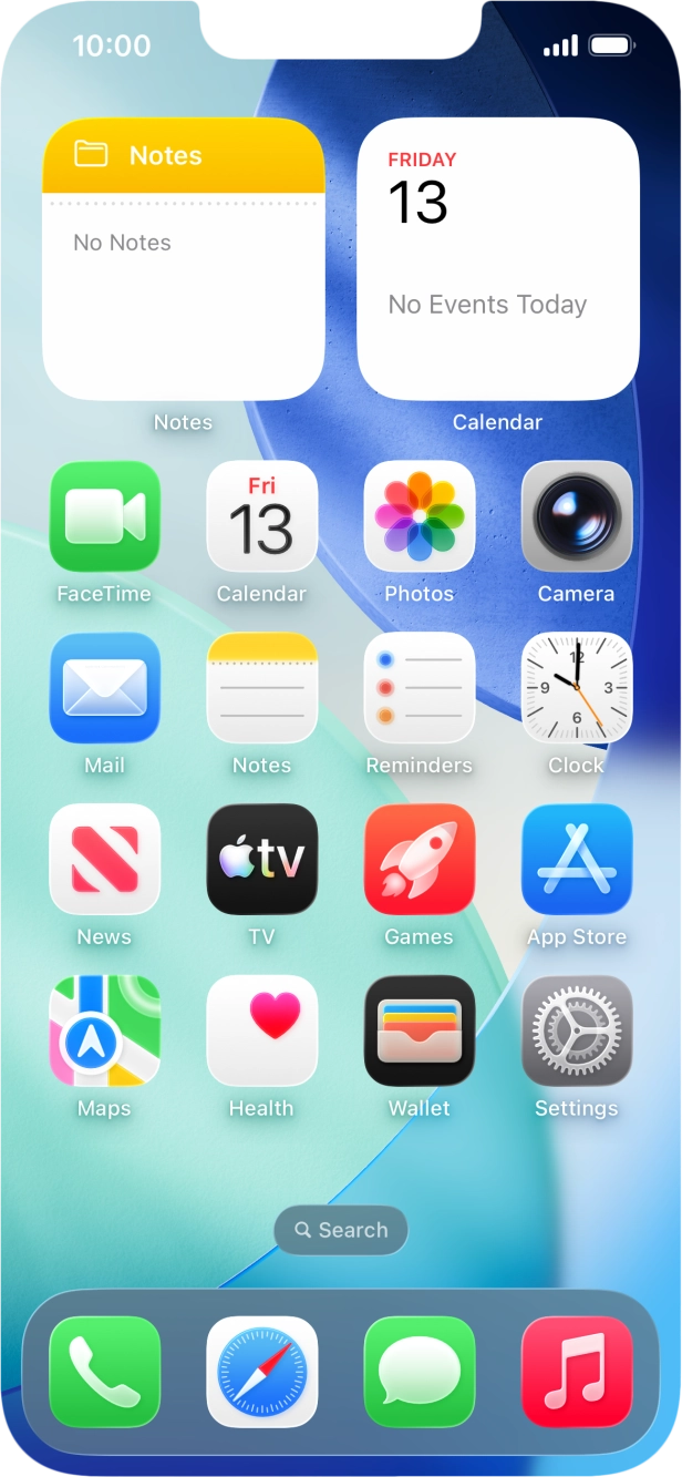 Slide your finger slowly upwards starting from the bottom of the screen until the list of running applications is displayed.