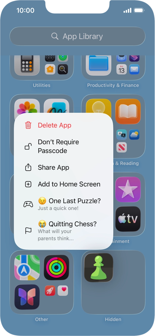 Press Don't Require Passcode.