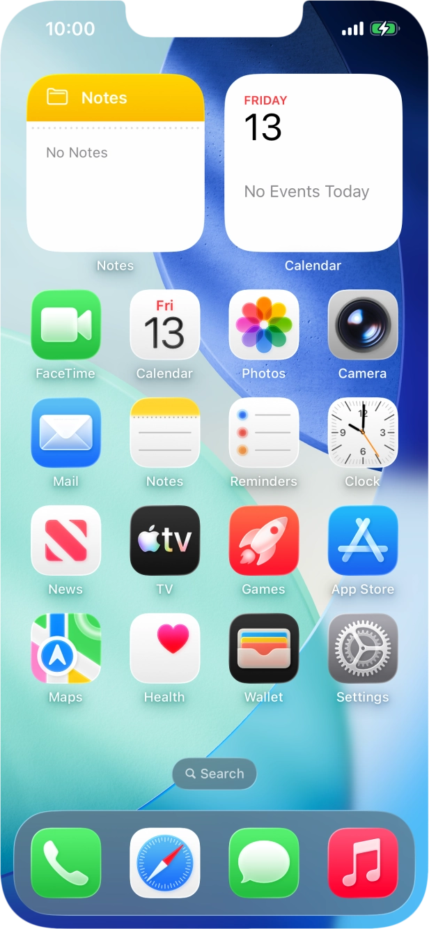 When the battery charging icon is displayed, the battery is charging.