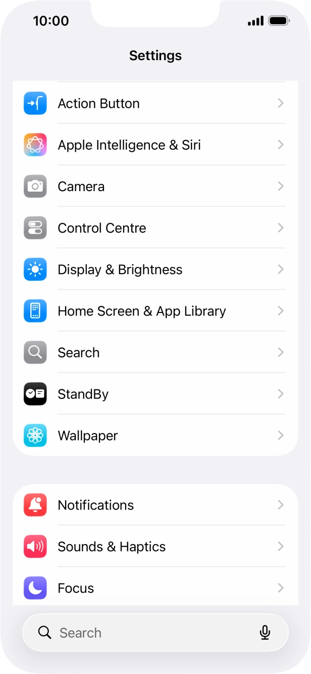 Press Display & Brightness.