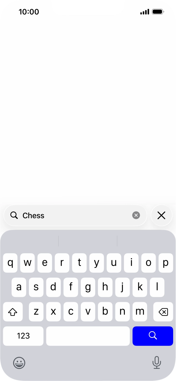 Press the search icon.