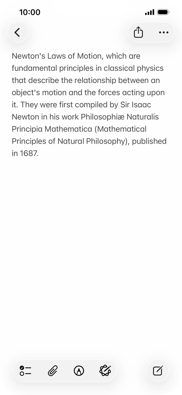 Press the Apple Intelligence icon.