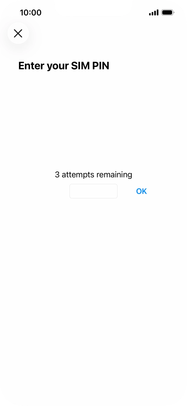 If your SIM is locked, key in your PIN and press OK.