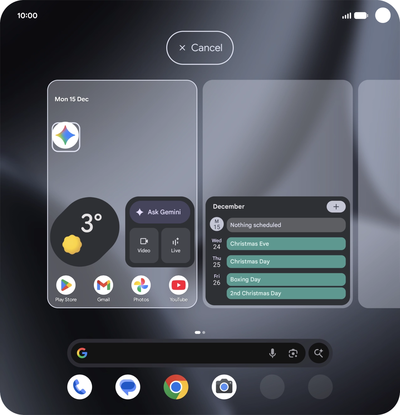 Drag the app icon to the required position on the home screen.