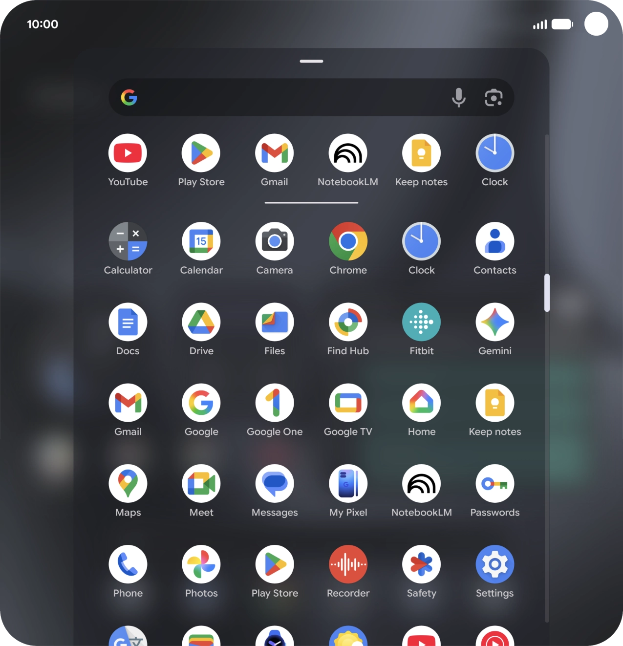 Press and hold the required app icon.