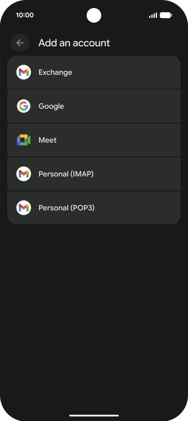 Press Google.