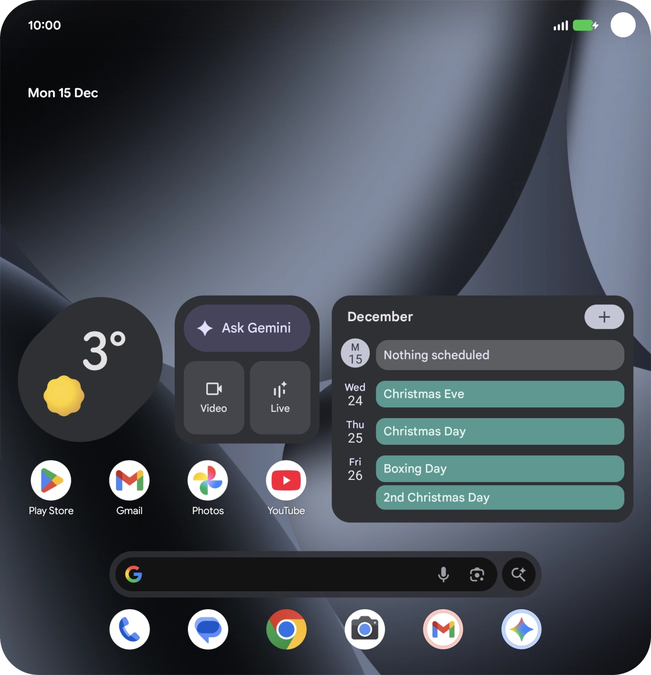 When the battery charging icon is displayed, charging is in progress.