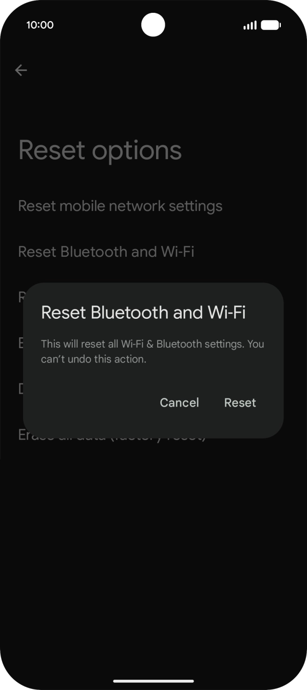Press Reset.