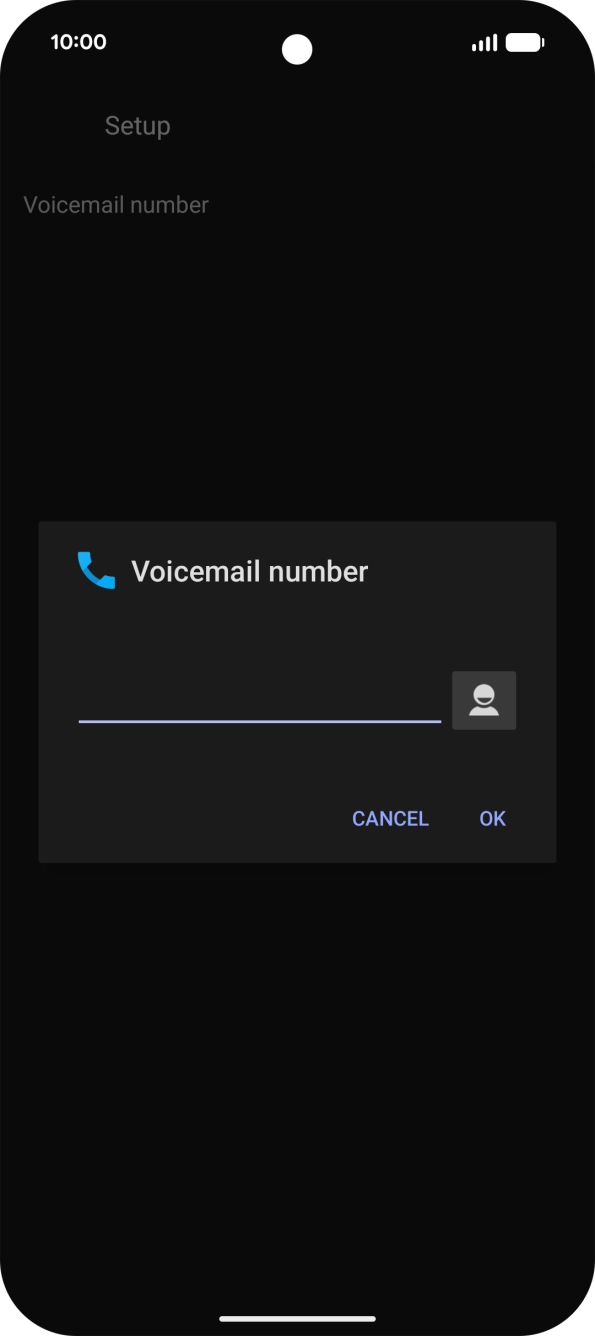 Key in +61101 and press OK.