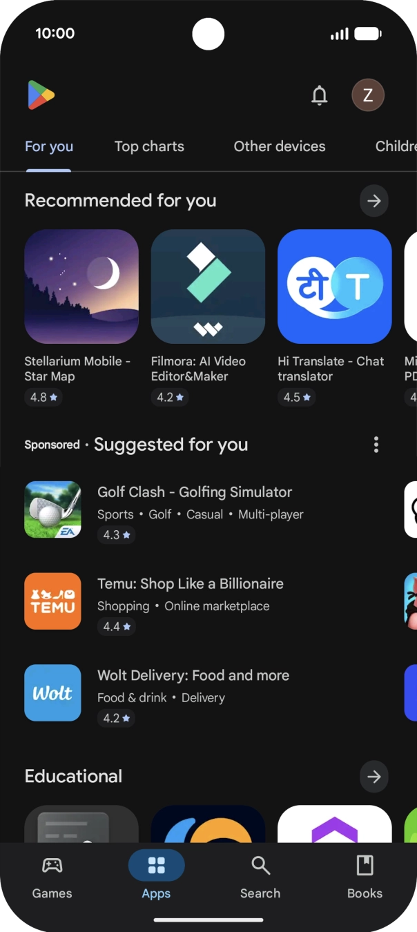 Press Search.