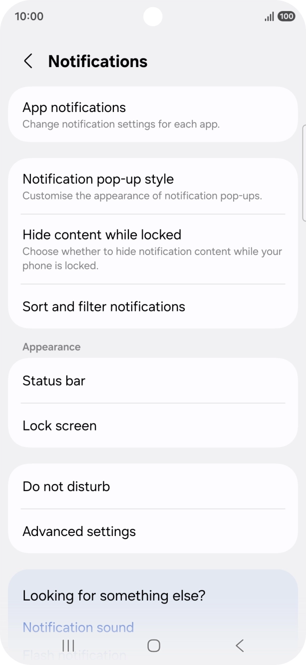 Press App notifications. Press App notifications.