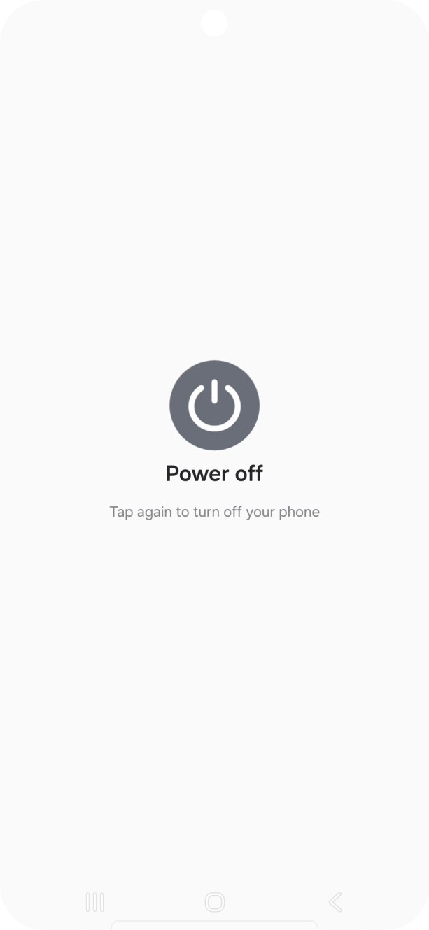 Press Power off.