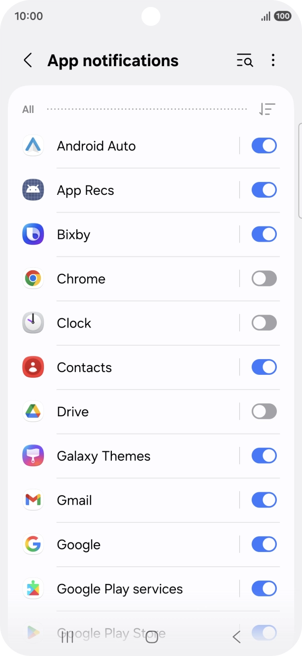 Press the drop down list. Press the drop down list.