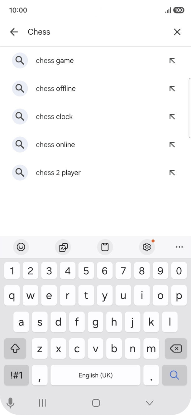 Key in the name or subject of the required app and press the search icon. Key in the name or subject of the required app and press the search icon.