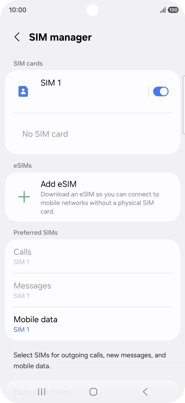Press Add eSIM. Press Add eSIM.
