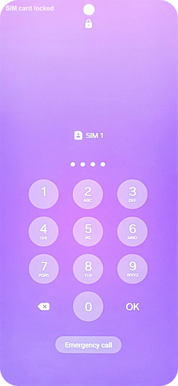 If you're asked to key in your PIN, do so and press OK.