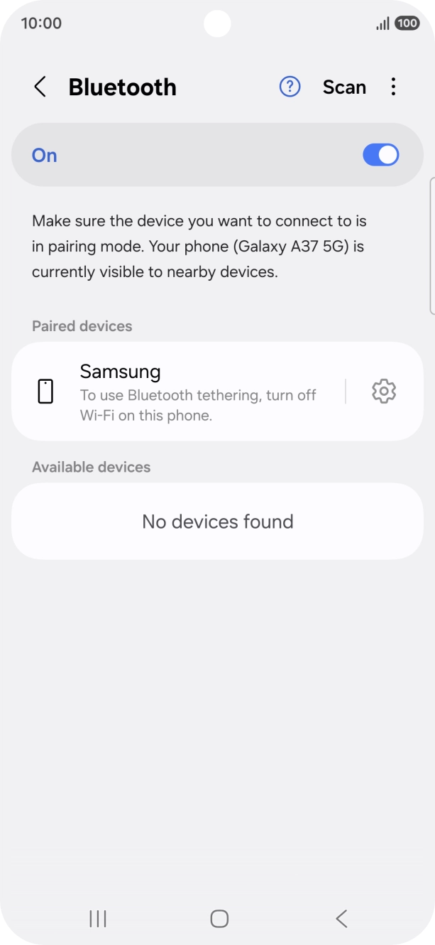 Press the Home key to return to the home screen.