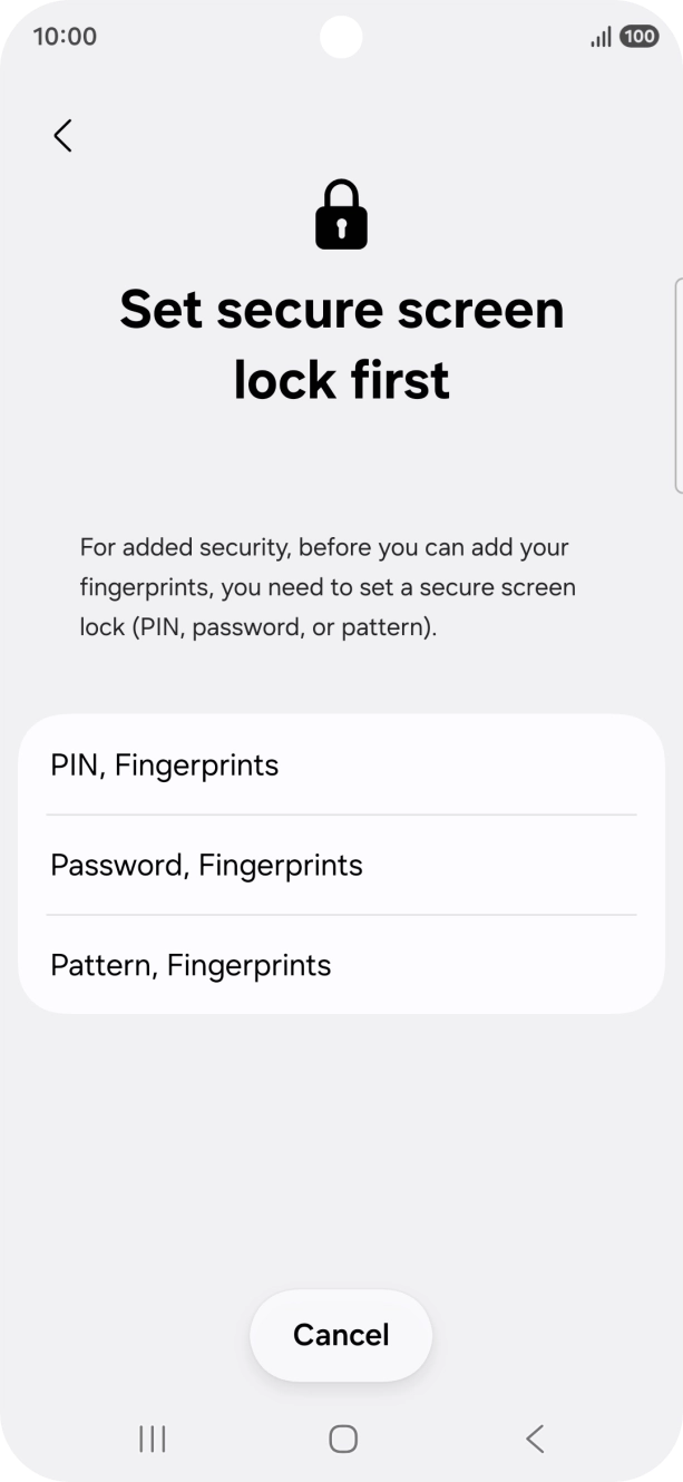 Press the required phone lock code and follow the instructions on the screen to create an additional phone lock code. Press the required phone lock code and follow the instructions on the screen to create an additional phone lock code.