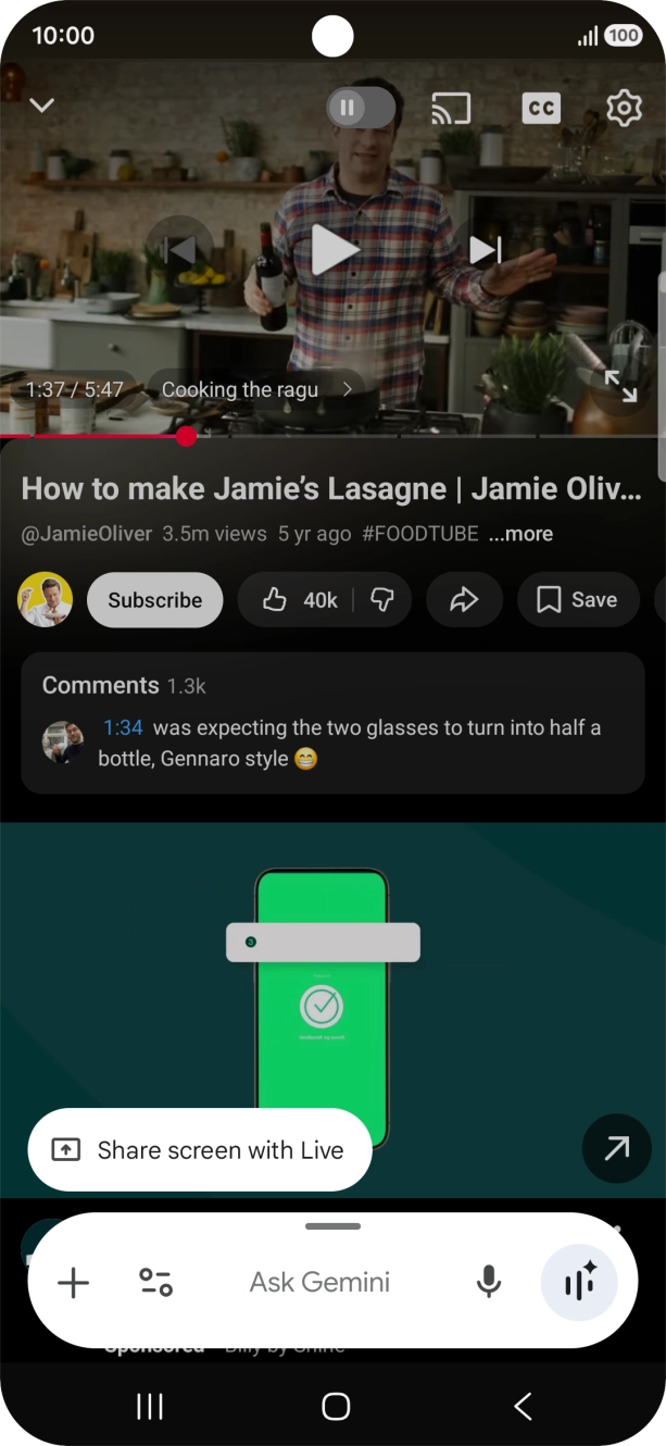 Press the add icon.