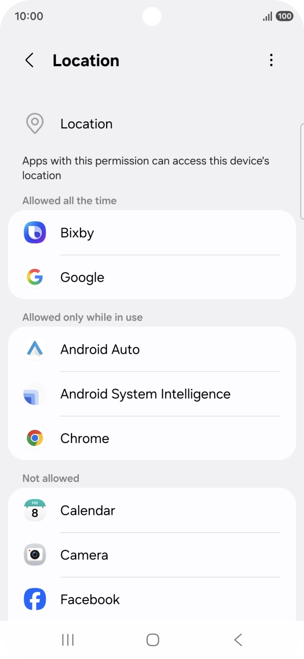 Press the required app. Press the required app.