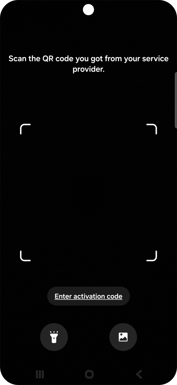 Place the QR code you've received inside the phone camera frame to scan the code. Place the QR code you've received inside the phone camera frame to scan the code.