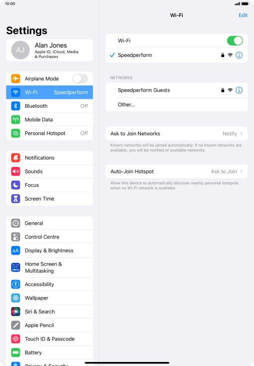 Slide your finger upwards starting from the bottom of the screen to return to the home screen.