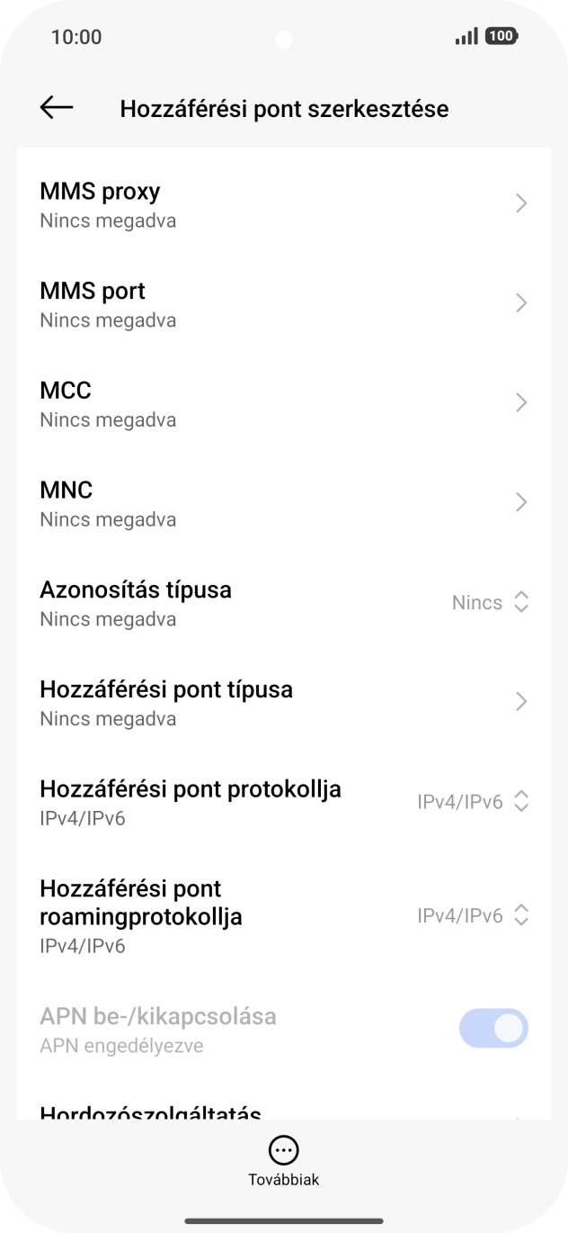 Válaszd az MCC lehetőséget. Válaszd az MCC lehetőséget.