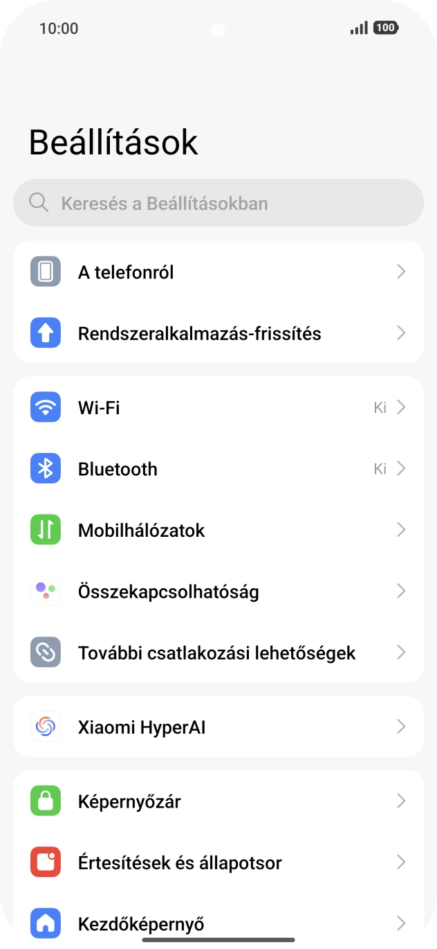 Válaszd a Mobilhálózatok lehetőséget. Válaszd a Mobilhálózatok lehetőséget.