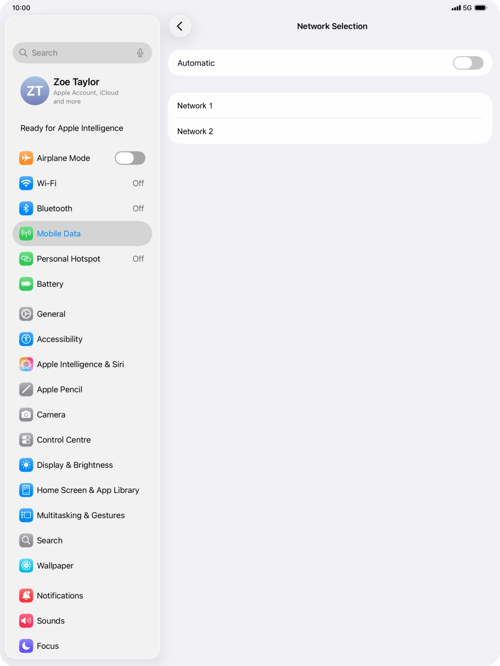 If you turn off the function, press the required network. If you turn off the function, press the required network.