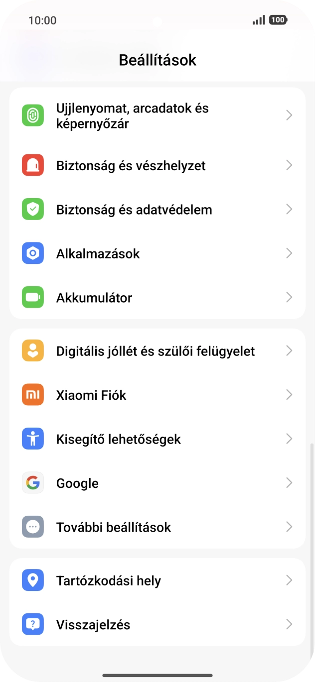 Válaszd a További beállítások lehetőséget. Válaszd a További beállítások lehetőséget.