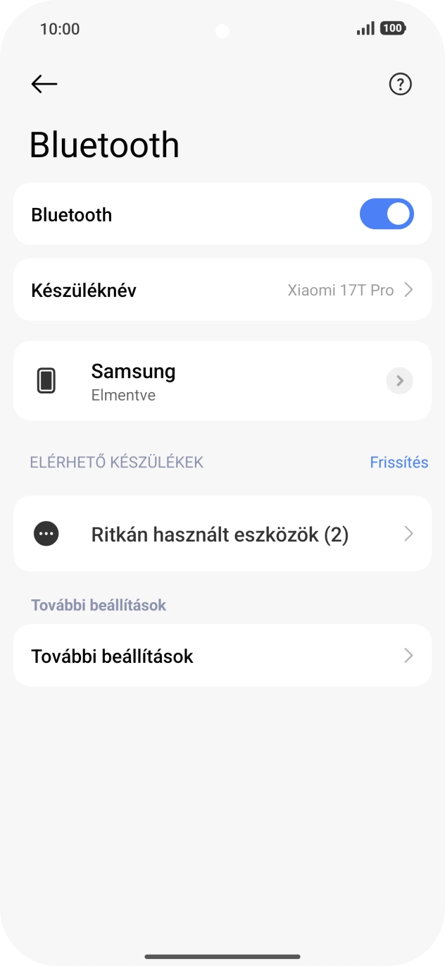 Húzd az ujjad felfelé a kijelző aljáról, hogy visszatérj a kezdőképernyőhöz.