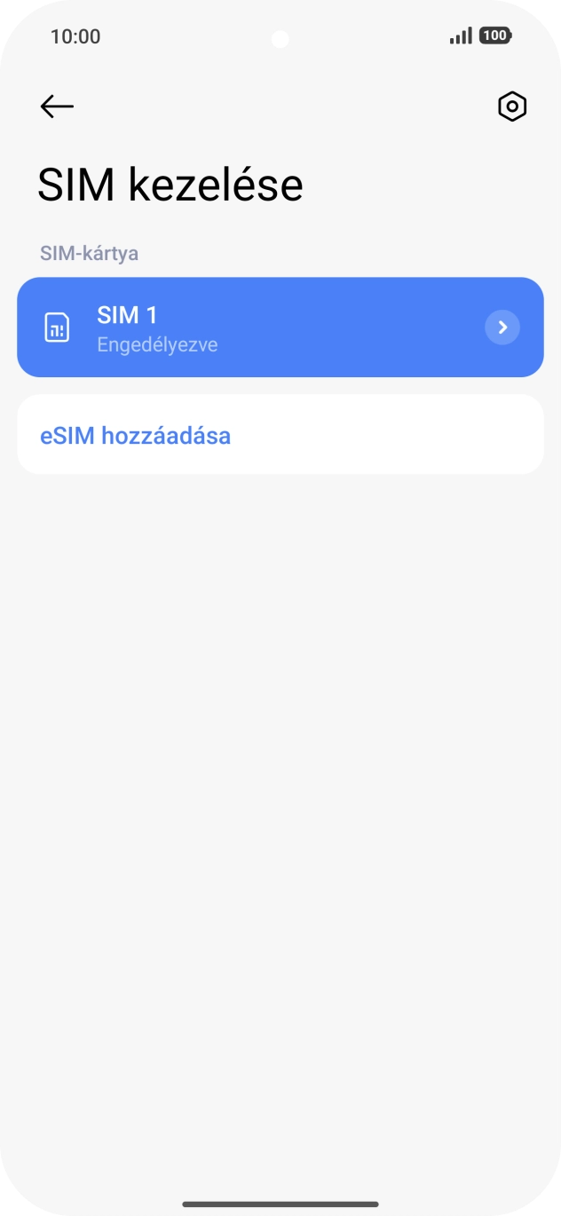 Válaszd az eSIM hozzáadása lehetőséget. Válaszd az eSIM hozzáadása lehetőséget.